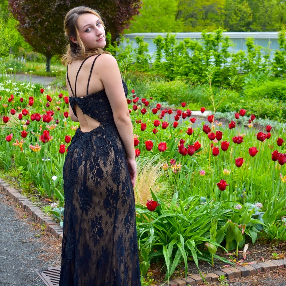 Jovani JVN66971 Strappy Cutout Back Formal Prom Dress